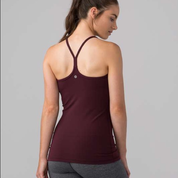 Lululemon NWT Power Y Tank Bordeaux Drama - Picture 2 of 5